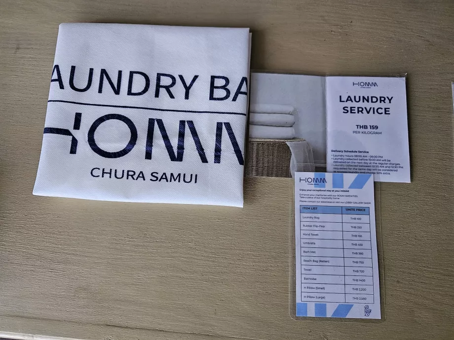 Mosodai zsák és árlista