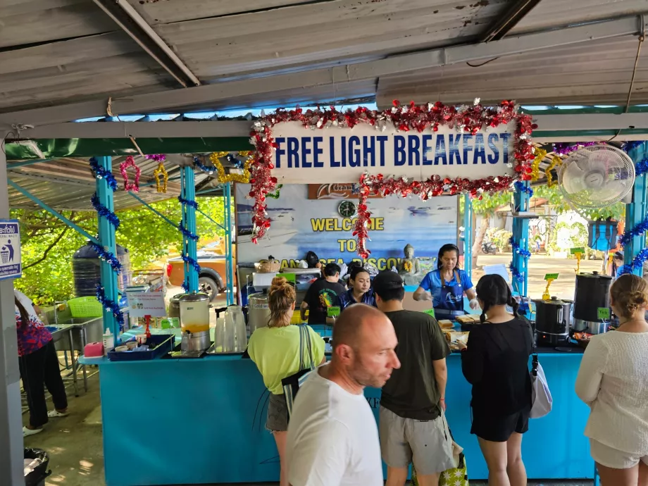 Ingyenes könnyű reggeli indulás előtt