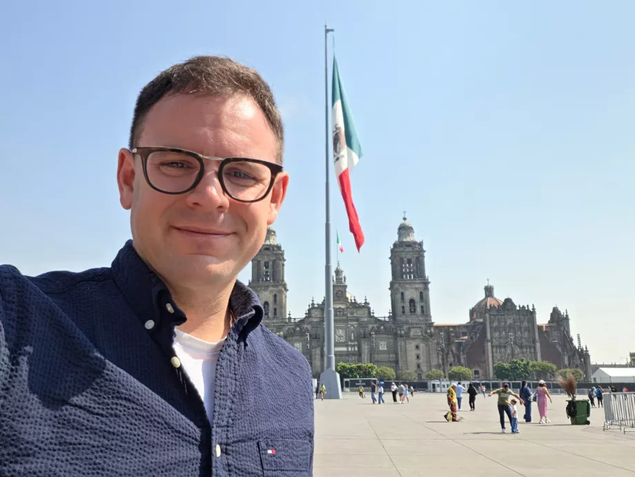 Én a Zócalo téren