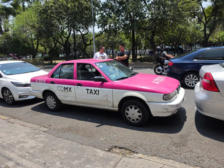 Hivatalos taxi CDMX-ben