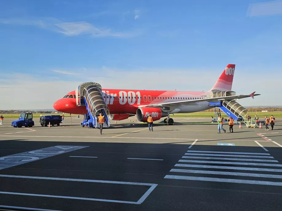 Airbus A320-as az ostravai repülőtéren