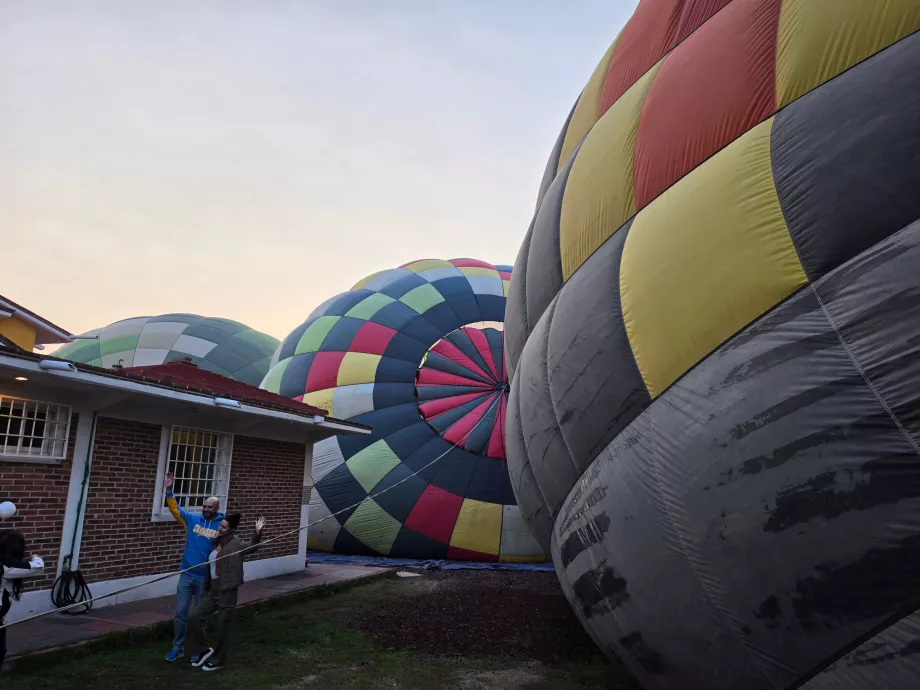 Ballon előkészítés