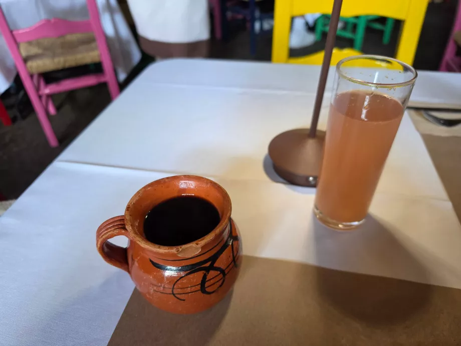 Cafe do Olla és a nap leve