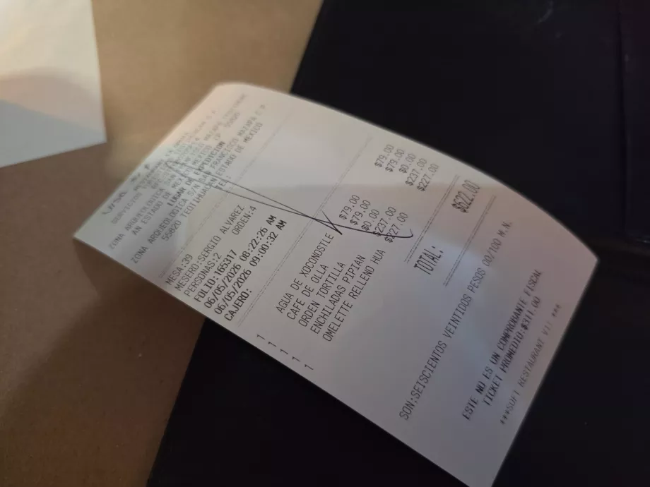 A La Gruta étterem beszámolója