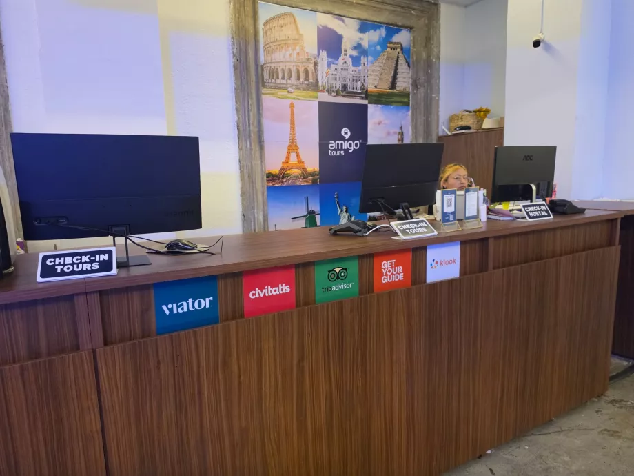 Amigo hostel recepciója
