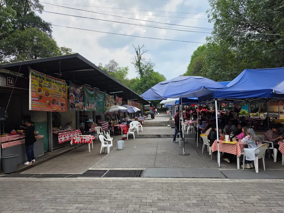 Bosque de Chapultepec, ételstandok