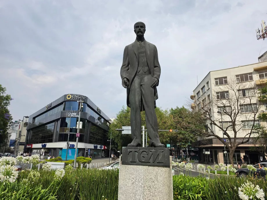 Polanco, Tomas Garrigue Masaryk szobra
