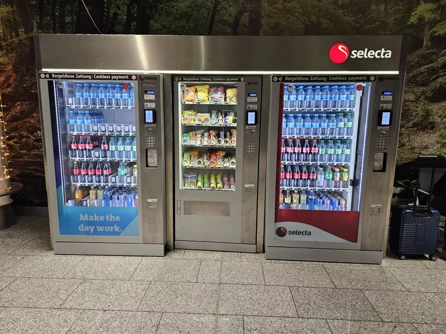Selecta automaták a frankfurti repülőtéren