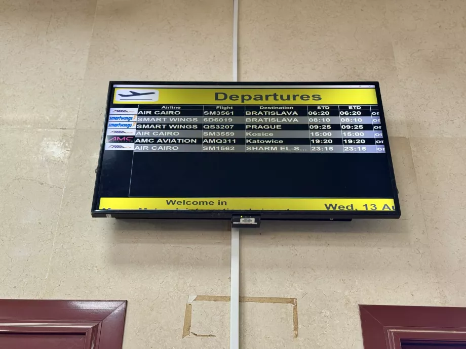 Indulások Marsa Matruh MUH repülőtérről
