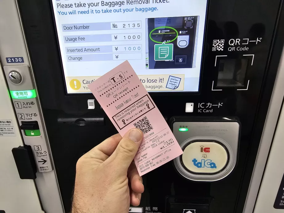 Jegy a poggyásztárolóból