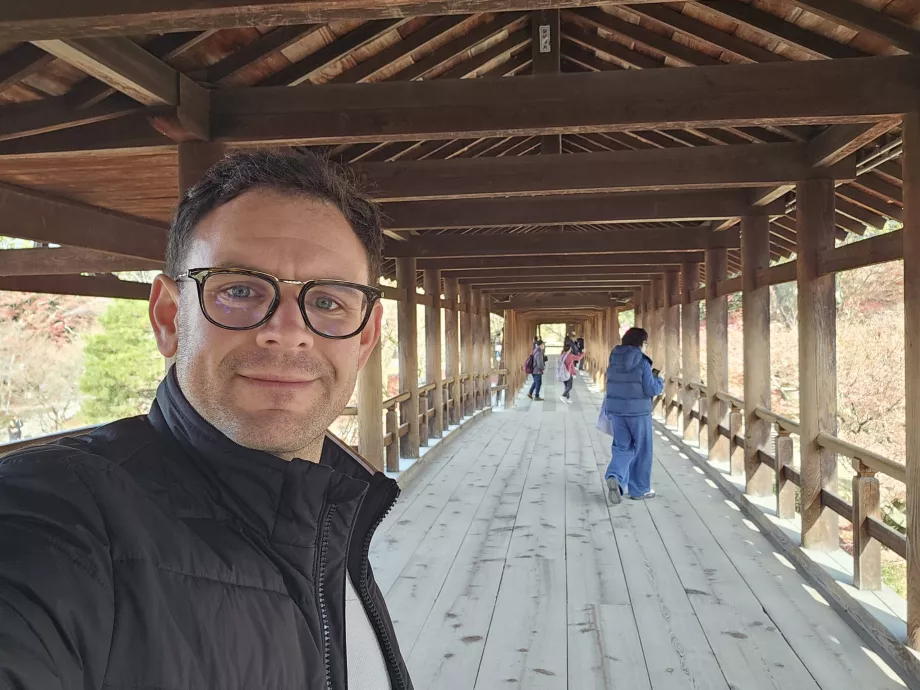 Tofuku-ji templom, én a Tsuten-kyo hídon