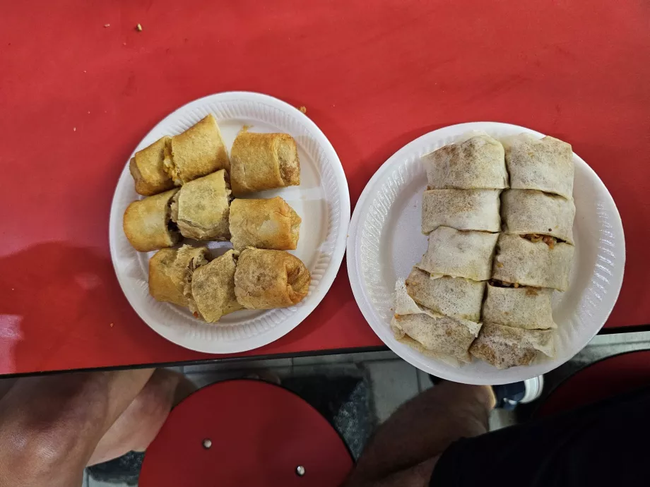 Chinatown Complex Food Centre, tekercsek és popiah