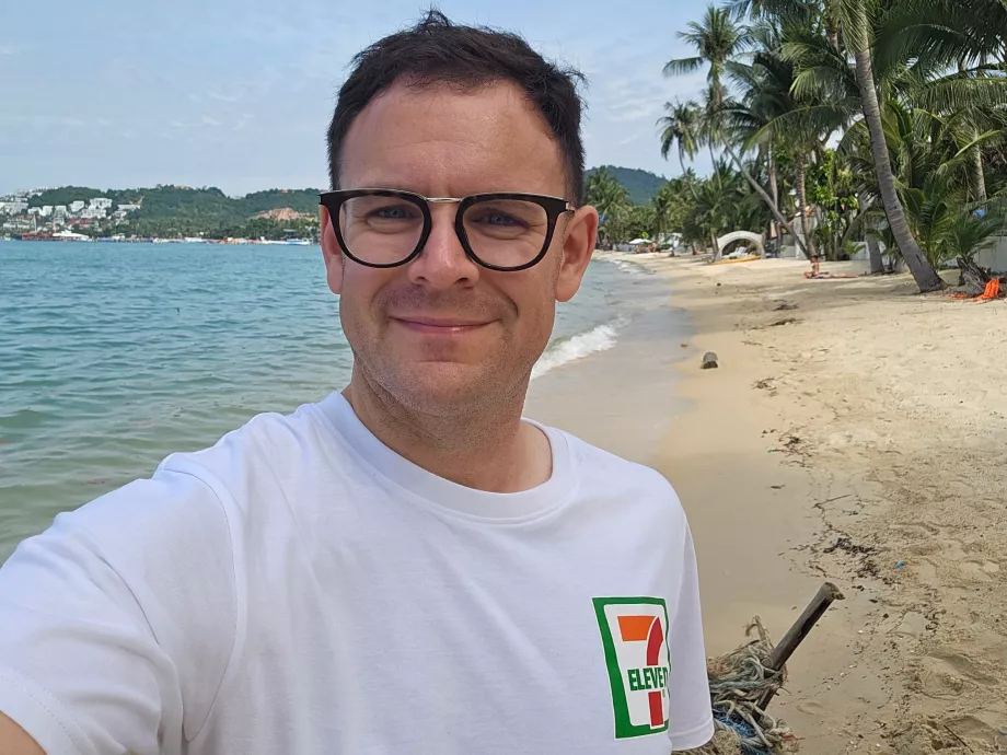 Én a Bangrak strandon