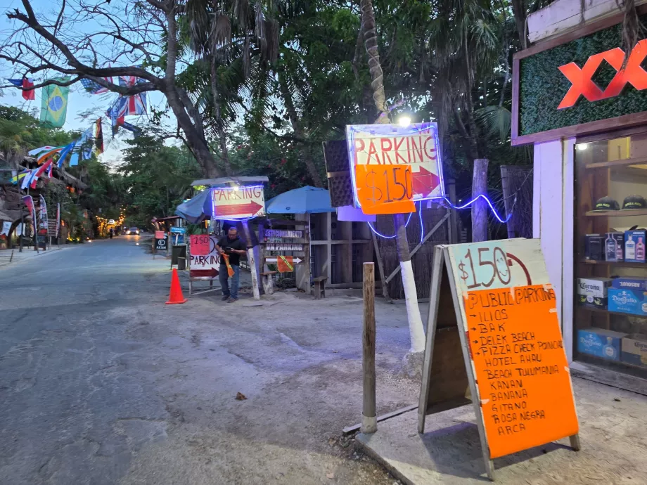 Parkoló Tulumban