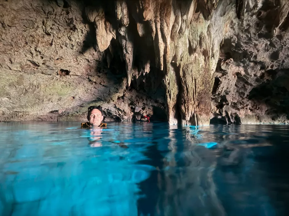Én a Gran Cenote-nál