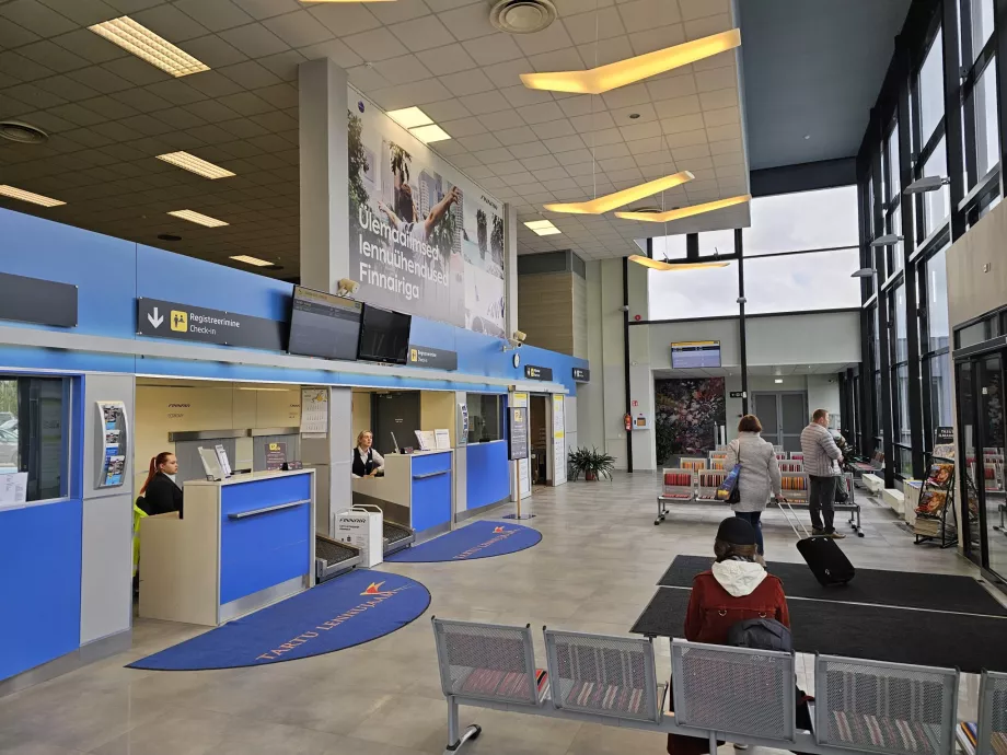 Tartu repülőtér check-in csarnoka