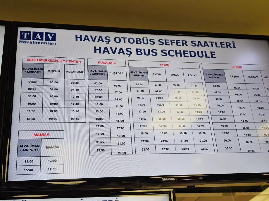 Havas buszmenetrend