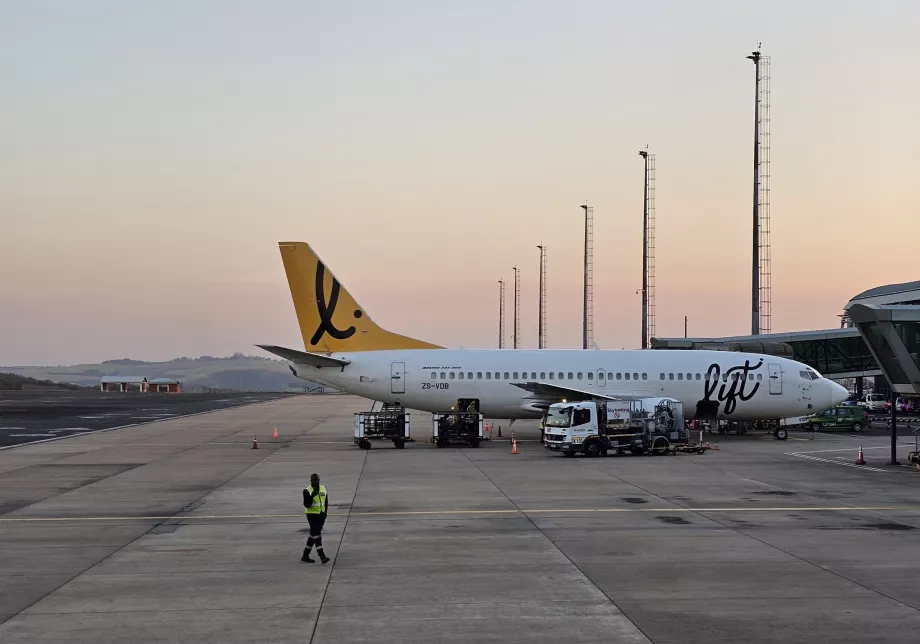 Boeing 737-es a durbani repülőtéren