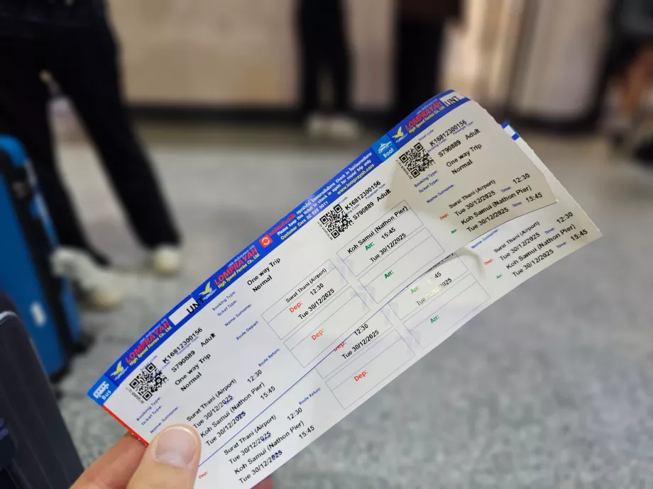 Hajójegy Koh Samui-ra