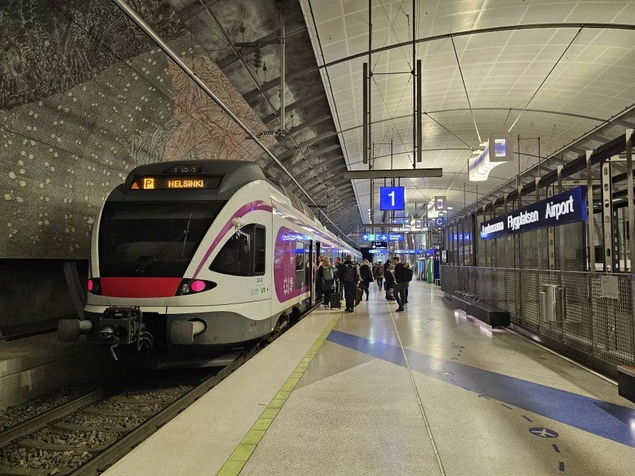 Vonat, Helsinki repülőtér
