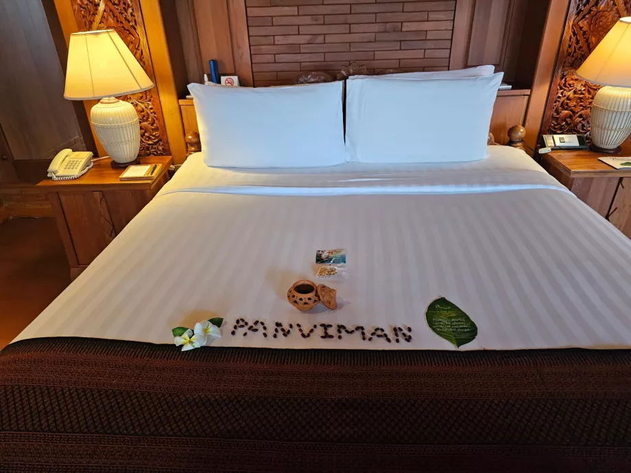 Az ágy a szobánkban