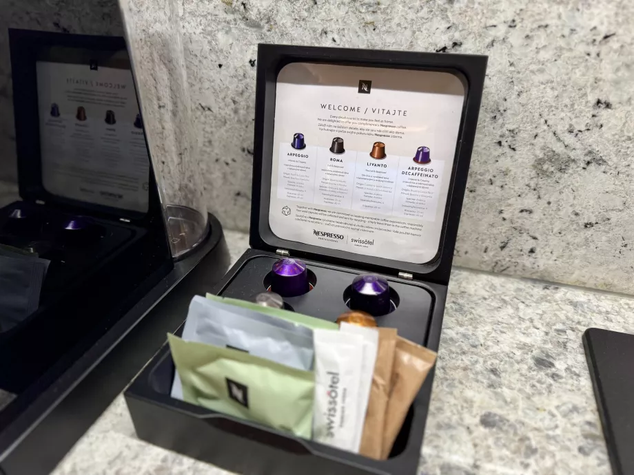 Nespresso kávé a szobában