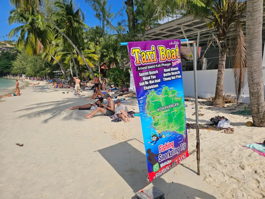 Saláta strand, taxi hajó