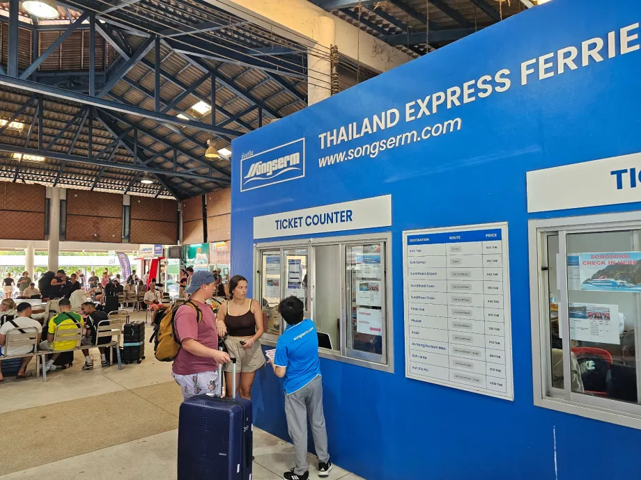 Thong Sala rakpart, jegyiroda