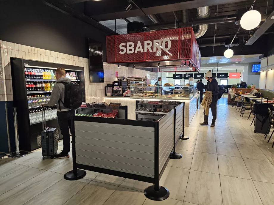 Sbarro étterem, nem schengeni rész