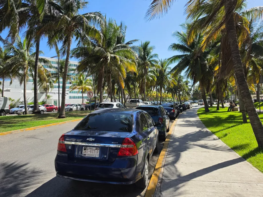 Parkolás Punta Cancúnban