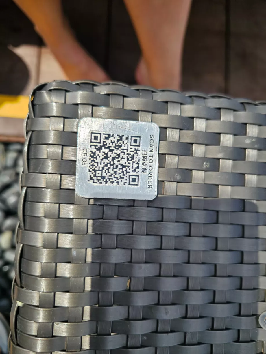 QR-kód a frissítők rendeléséhez a nyugágyhoz
