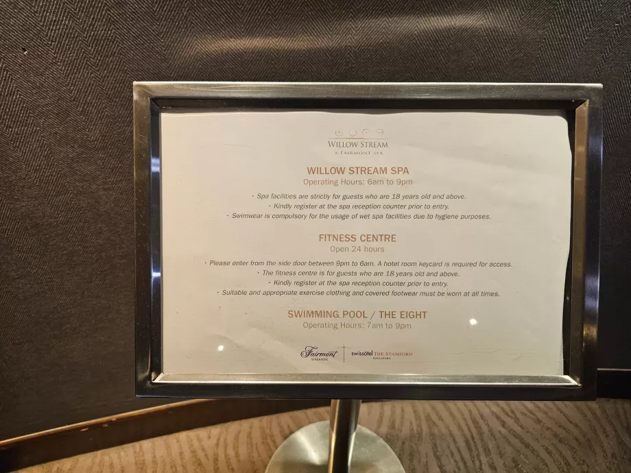 Az uszoda, az edzőterem és a gyógyfürdő nyitvatartása