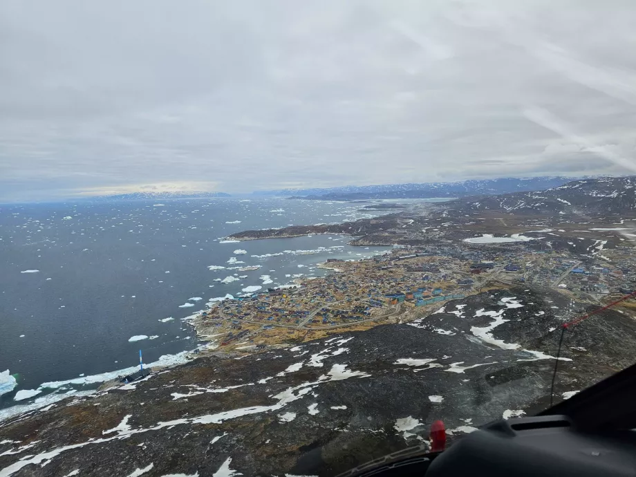 Ilulissat helikopterről