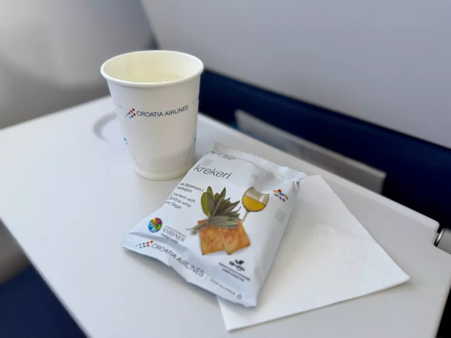 Üdítők a PRG-ZAG Croatia Airlines járatán