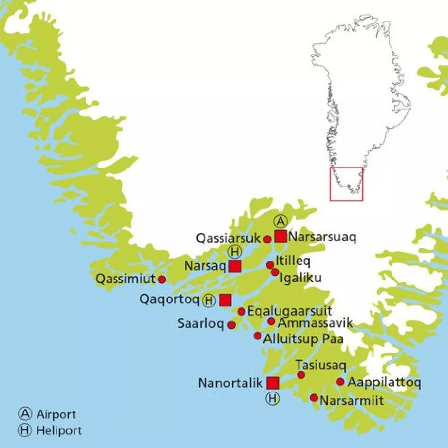 Disco Line, Dél-Grönland