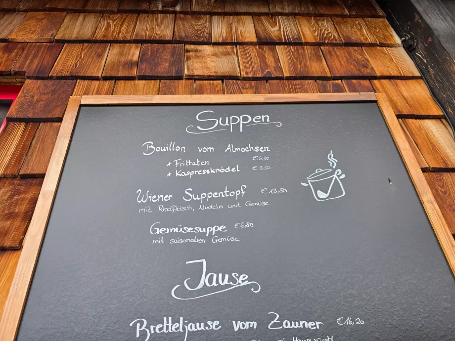 Árak az éttermekben