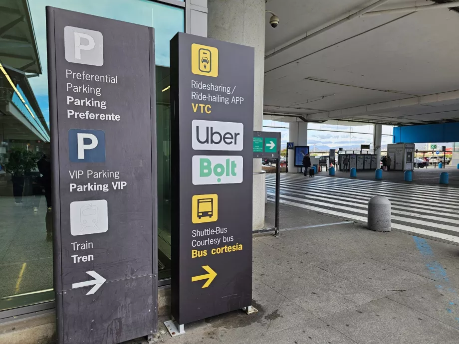Útbaigazítás az Uber és a Bolt felszállóhelyekhez