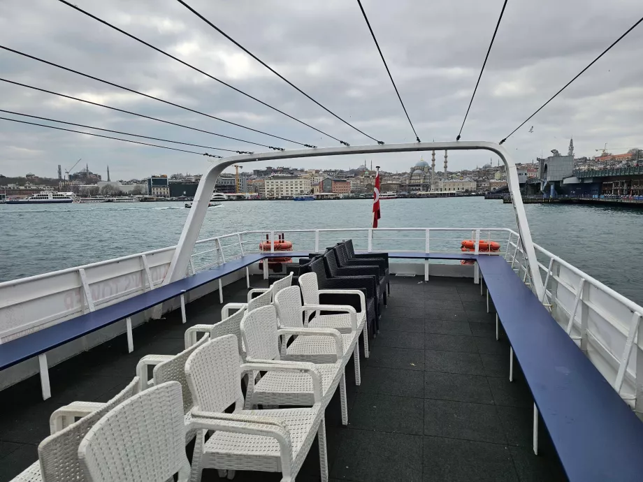 A hajó felső fedélzete a Maiden Towerben