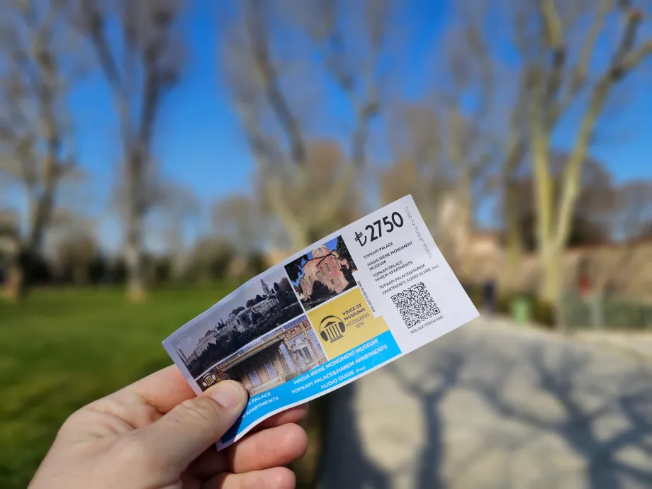 Jegy a Topkapi Palotába