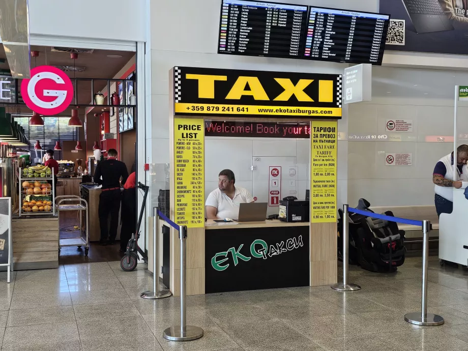 Taxi a burgaszi repülőtérre