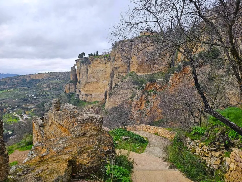 Az út az Arco del Cristo felé