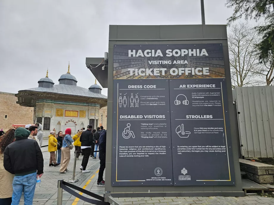 Hagia Sofia jegyértékesítés