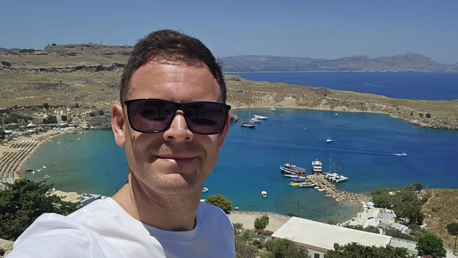 Kristóf, Lindos Akropolisza