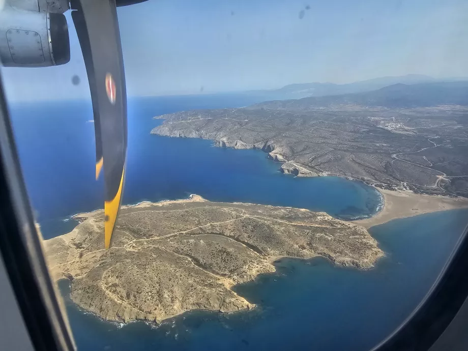 Prasonisi a Karpathos - Rodosz járatról nézve