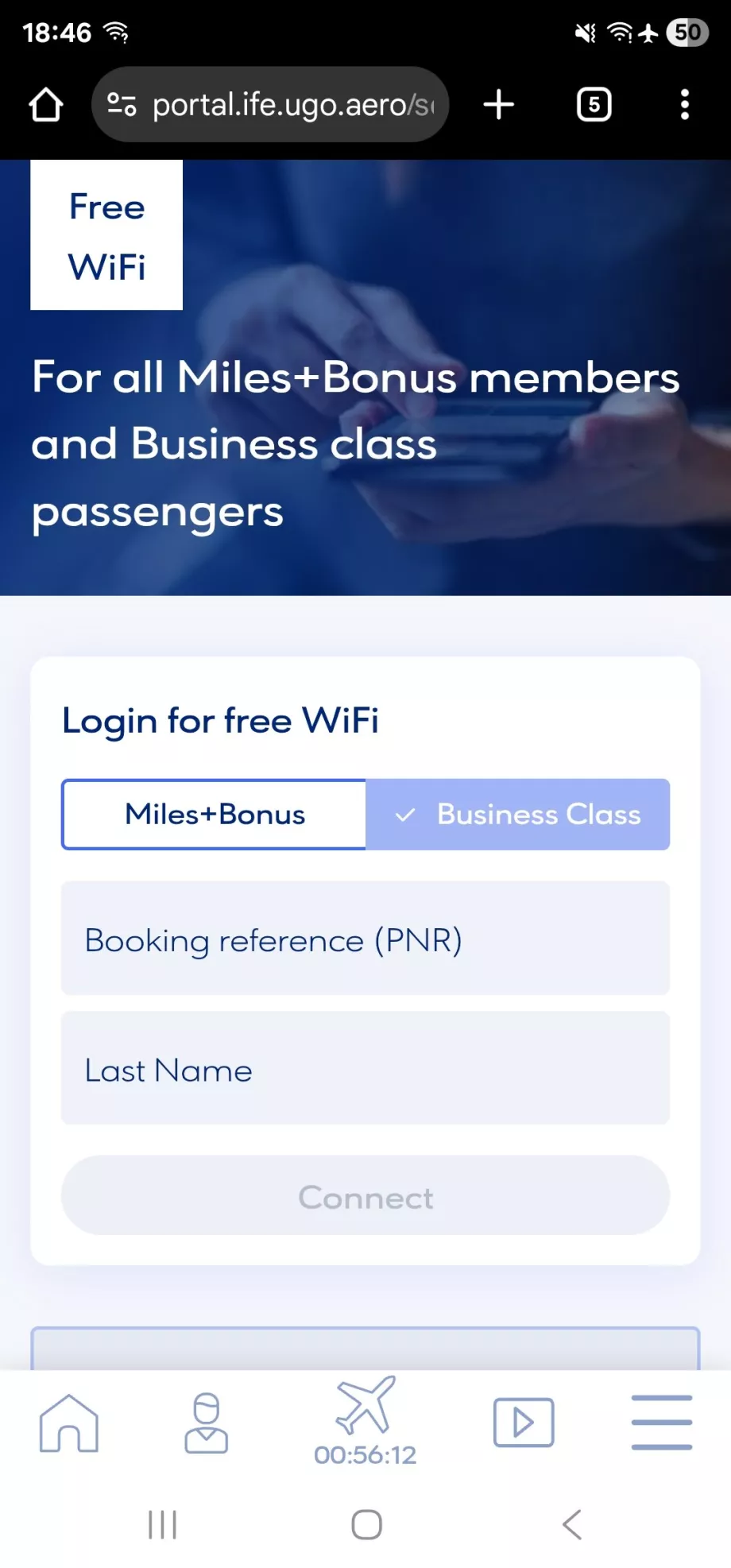 Wi-fi a fedélzeten