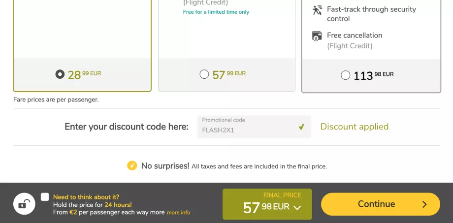 Promo kód Vueling