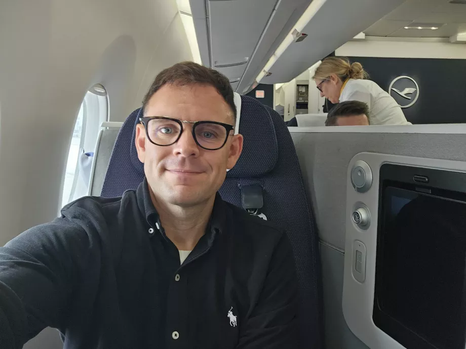 Én a business osztályon Allegris