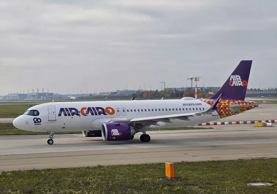 Air Cairo, Airbus A320 München MUC repülőtéren