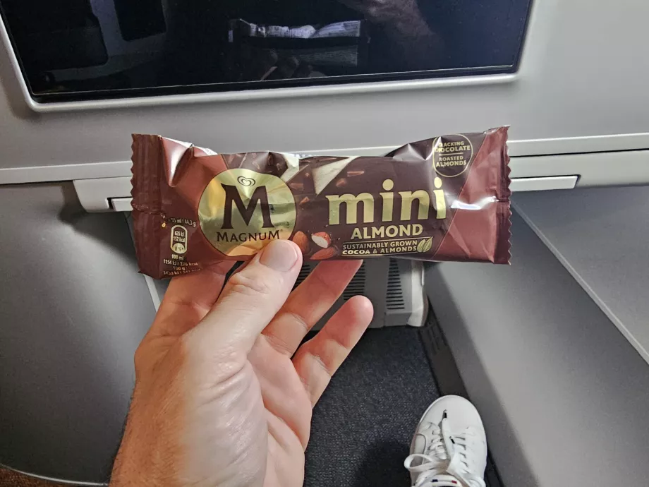 Fagylalt leszállás előtt