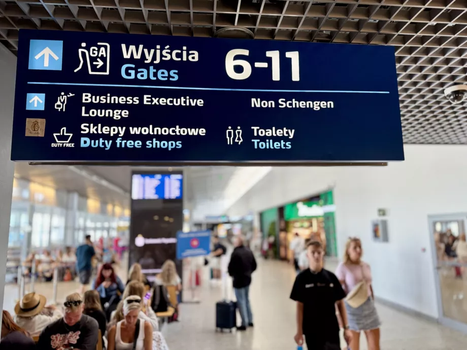 Navigáció a repülőtéri várótermekben